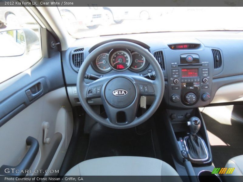 Clear White / Stone 2012 Kia Forte LX