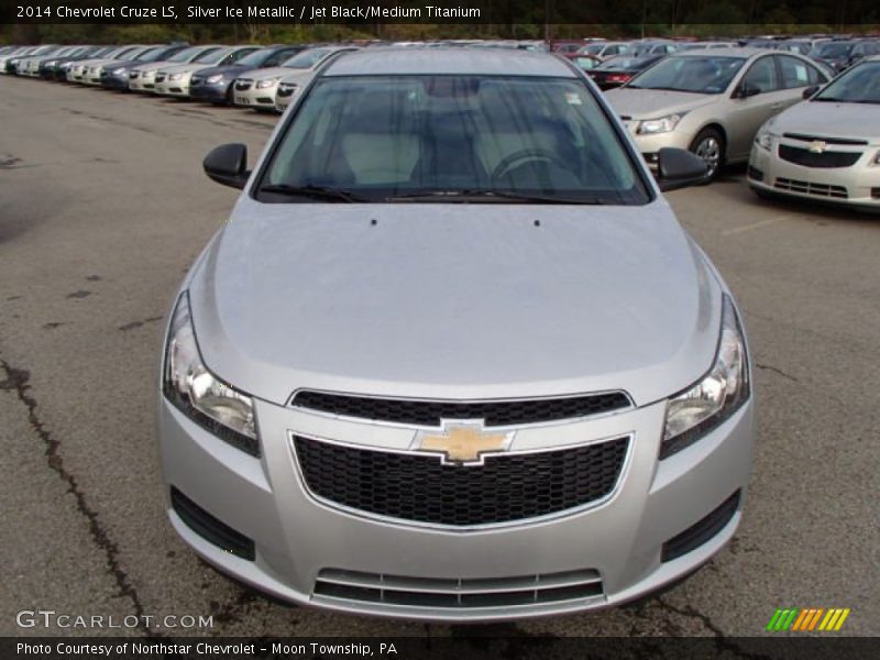 Silver Ice Metallic / Jet Black/Medium Titanium 2014 Chevrolet Cruze LS