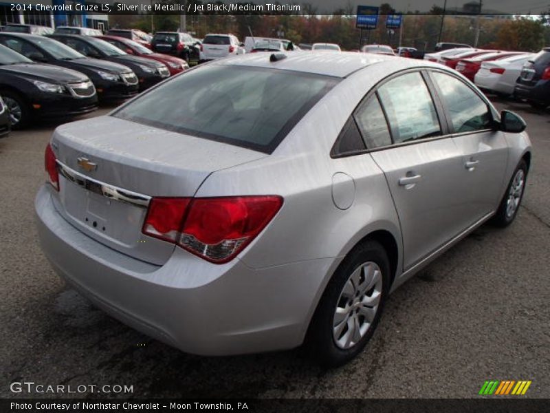 Silver Ice Metallic / Jet Black/Medium Titanium 2014 Chevrolet Cruze LS