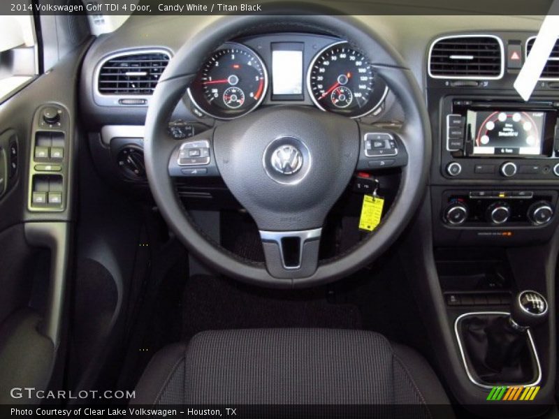 Candy White / Titan Black 2014 Volkswagen Golf TDI 4 Door