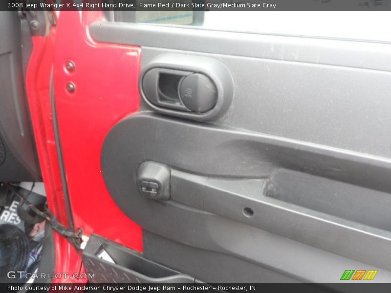 Flame Red / Dark Slate Gray/Medium Slate Gray 2008 Jeep Wrangler X 4x4 Right Hand Drive