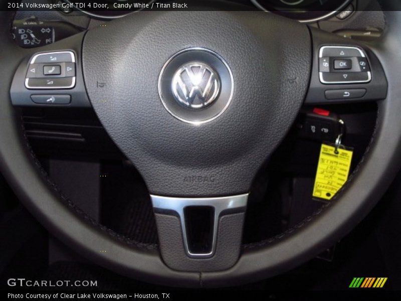 Candy White / Titan Black 2014 Volkswagen Golf TDI 4 Door