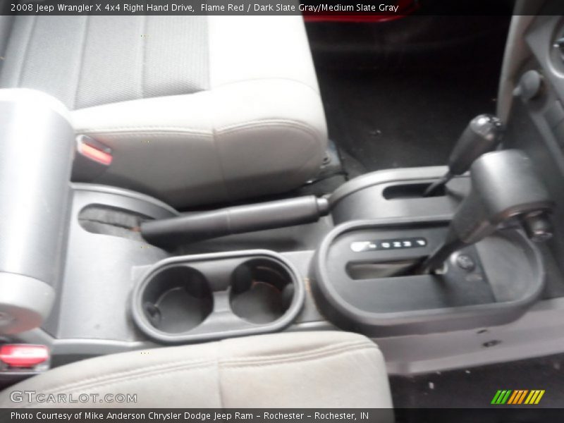 Flame Red / Dark Slate Gray/Medium Slate Gray 2008 Jeep Wrangler X 4x4 Right Hand Drive