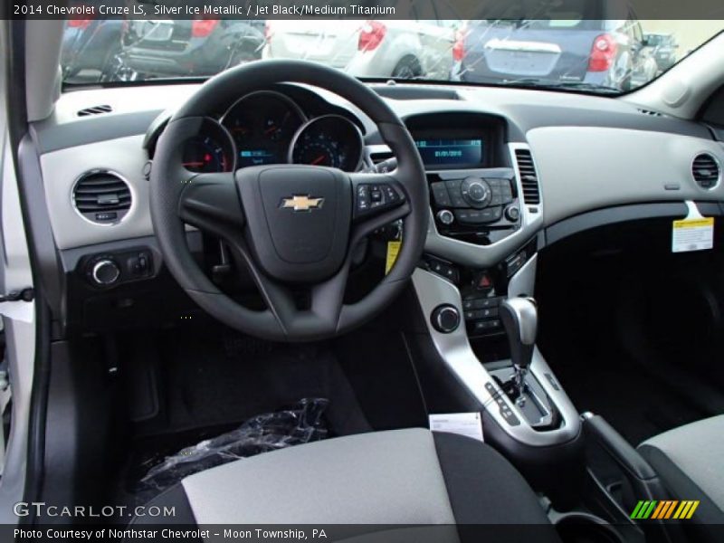 Silver Ice Metallic / Jet Black/Medium Titanium 2014 Chevrolet Cruze LS
