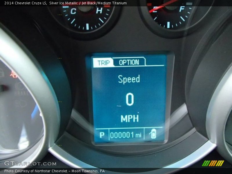 Silver Ice Metallic / Jet Black/Medium Titanium 2014 Chevrolet Cruze LS