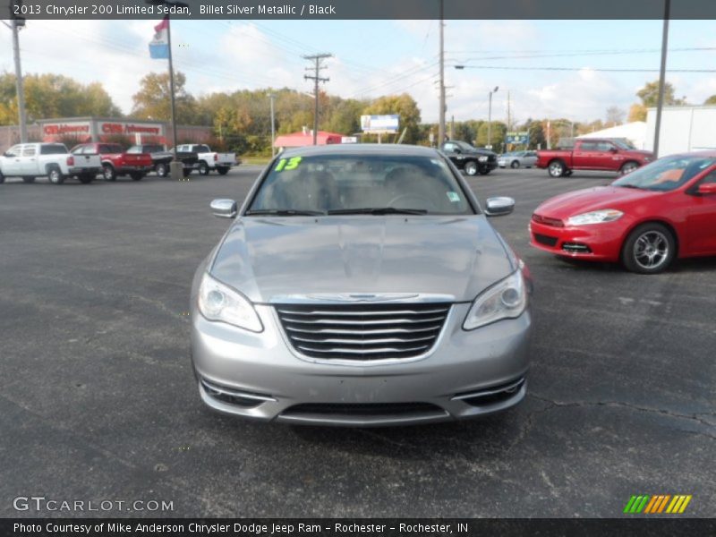 Billet Silver Metallic / Black 2013 Chrysler 200 Limited Sedan