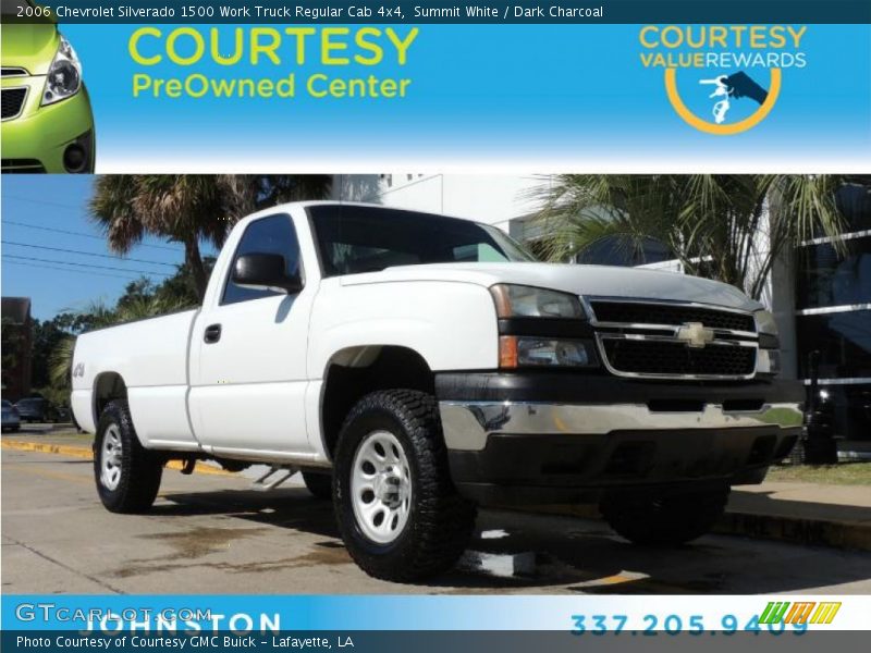 Summit White / Dark Charcoal 2006 Chevrolet Silverado 1500 Work Truck Regular Cab 4x4
