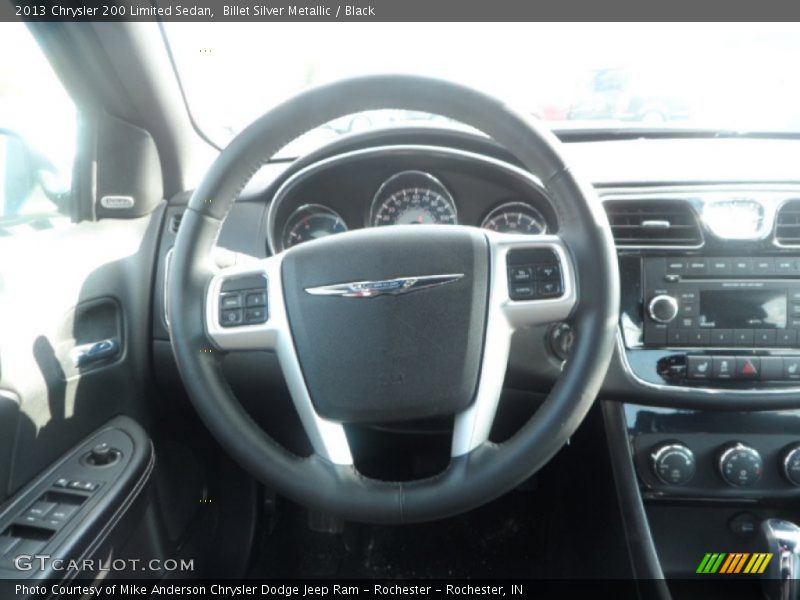 Billet Silver Metallic / Black 2013 Chrysler 200 Limited Sedan