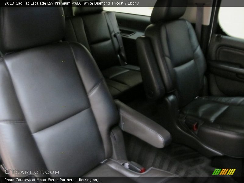 White Diamond Tricoat / Ebony 2013 Cadillac Escalade ESV Premium AWD