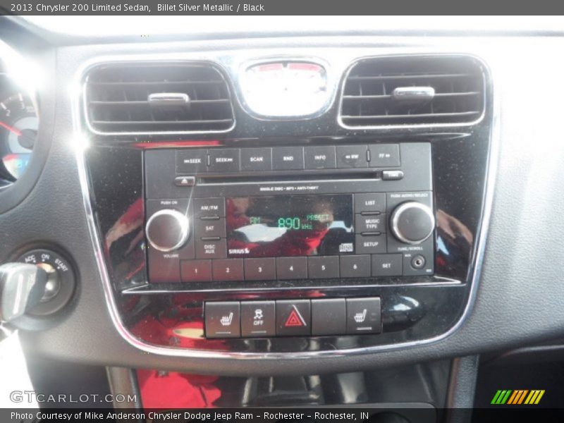 Billet Silver Metallic / Black 2013 Chrysler 200 Limited Sedan
