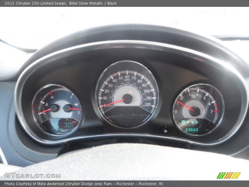 Billet Silver Metallic / Black 2013 Chrysler 200 Limited Sedan