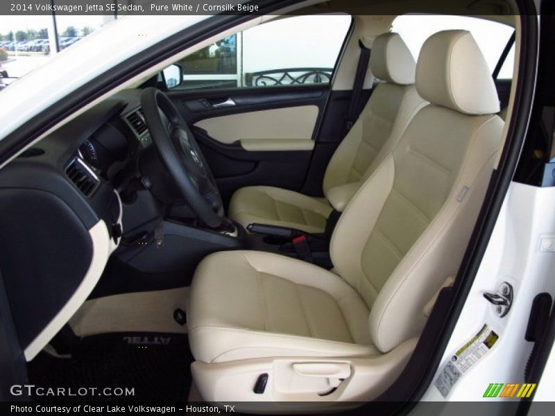 Pure White / Cornsilk Beige 2014 Volkswagen Jetta SE Sedan