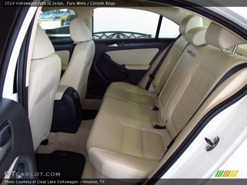 Pure White / Cornsilk Beige 2014 Volkswagen Jetta SE Sedan