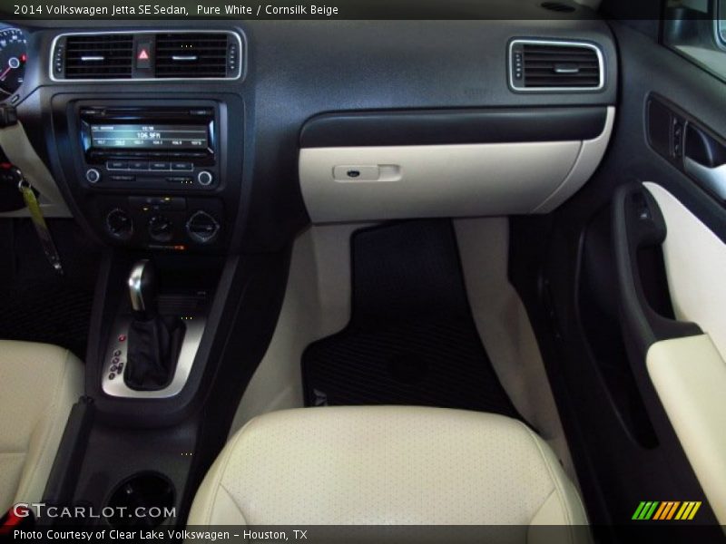 Pure White / Cornsilk Beige 2014 Volkswagen Jetta SE Sedan