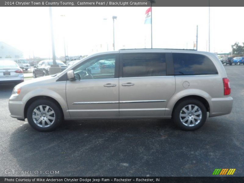 Cashmere Pearl / Black/Light Graystone 2014 Chrysler Town & Country Touring
