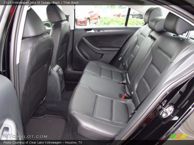 Rear Seat of 2014 Jetta SE Sedan