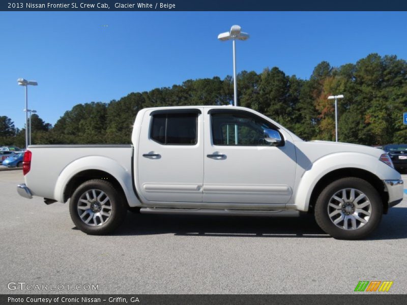 Glacier White / Beige 2013 Nissan Frontier SL Crew Cab