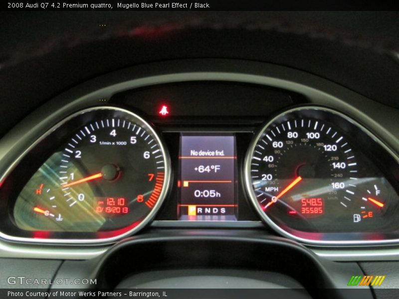 Mugello Blue Pearl Effect / Black 2008 Audi Q7 4.2 Premium quattro
