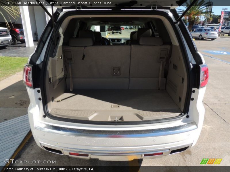 White Diamond Tricoat / Cocoa Dune 2013 GMC Acadia Denali