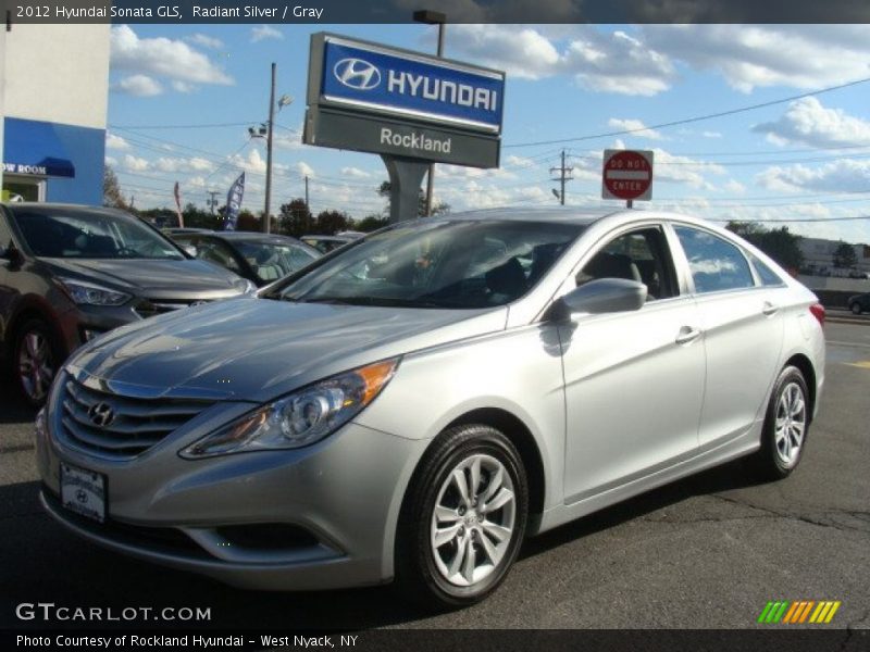 Radiant Silver / Gray 2012 Hyundai Sonata GLS