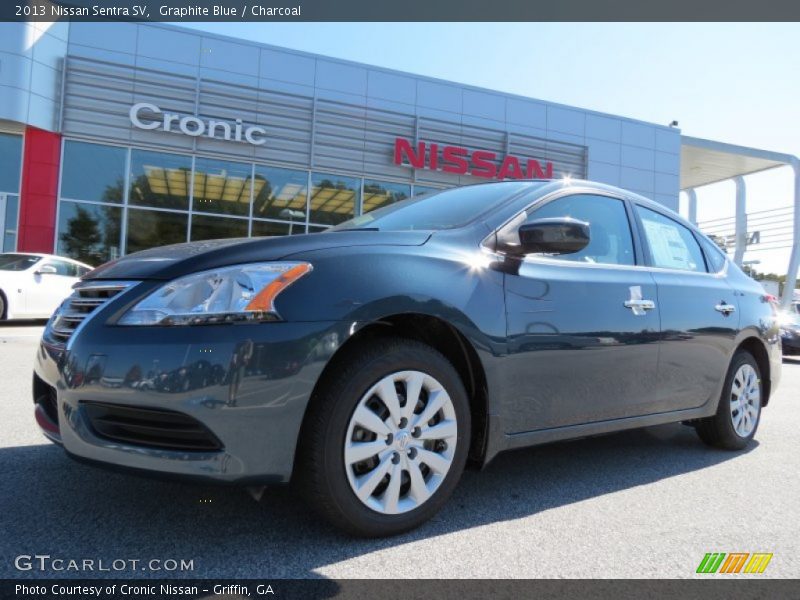 Graphite Blue / Charcoal 2013 Nissan Sentra SV