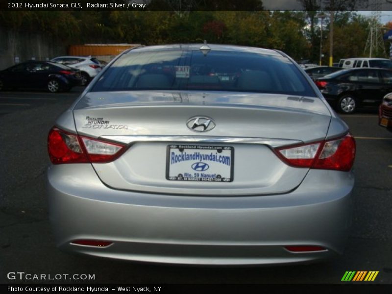 Radiant Silver / Gray 2012 Hyundai Sonata GLS