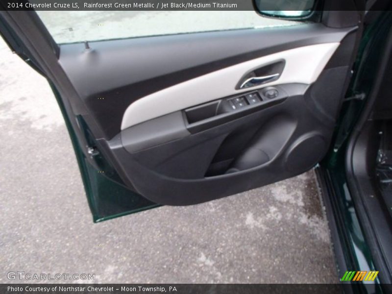 Rainforest Green Metallic / Jet Black/Medium Titanium 2014 Chevrolet Cruze LS