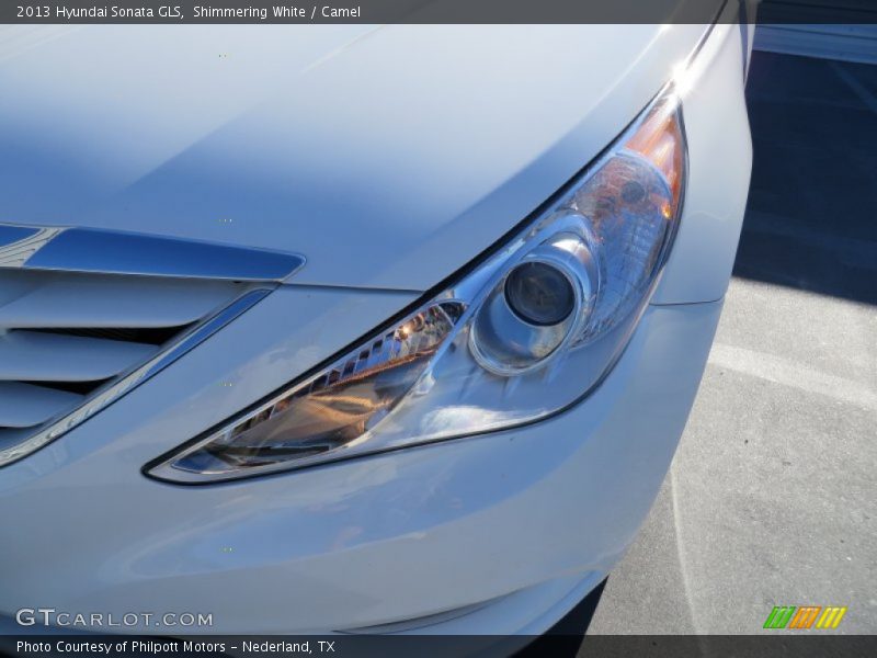 Shimmering White / Camel 2013 Hyundai Sonata GLS