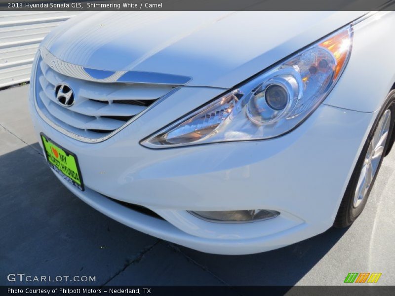 Shimmering White / Camel 2013 Hyundai Sonata GLS