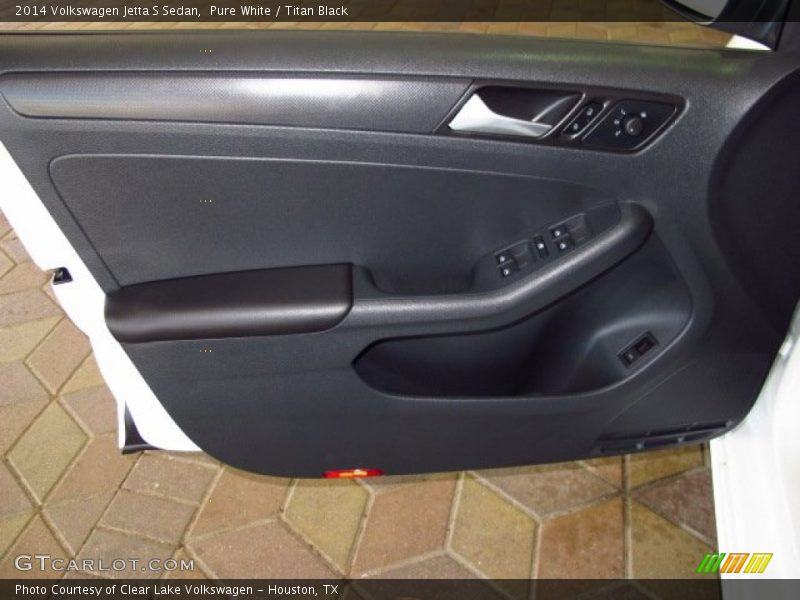 Pure White / Titan Black 2014 Volkswagen Jetta S Sedan