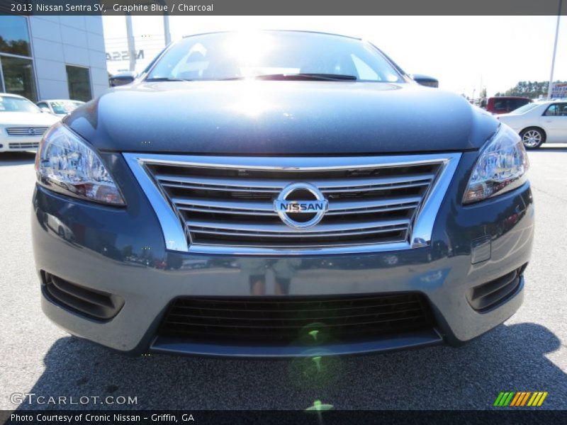 Graphite Blue / Charcoal 2013 Nissan Sentra SV