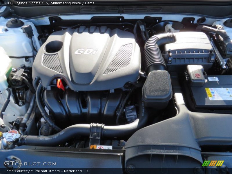 Shimmering White / Camel 2013 Hyundai Sonata GLS