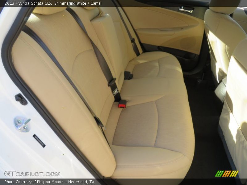 Shimmering White / Camel 2013 Hyundai Sonata GLS