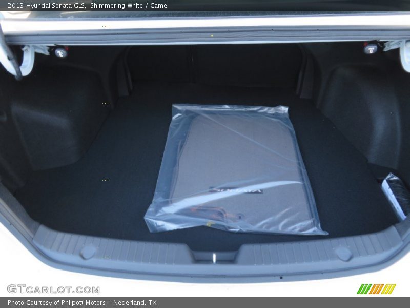 Shimmering White / Camel 2013 Hyundai Sonata GLS