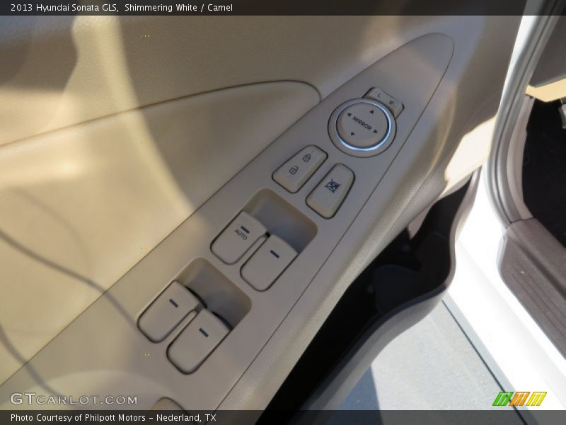 Shimmering White / Camel 2013 Hyundai Sonata GLS