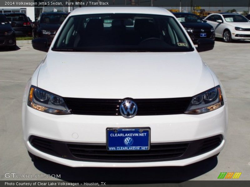 Pure White / Titan Black 2014 Volkswagen Jetta S Sedan