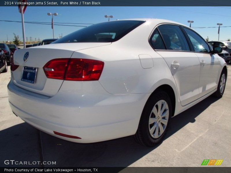 Pure White / Titan Black 2014 Volkswagen Jetta S Sedan