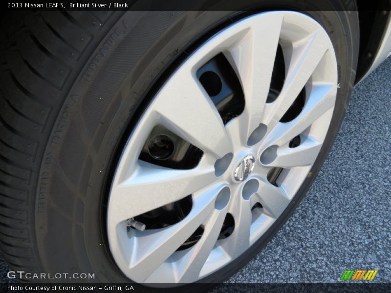 Brilliant Silver / Black 2013 Nissan LEAF S
