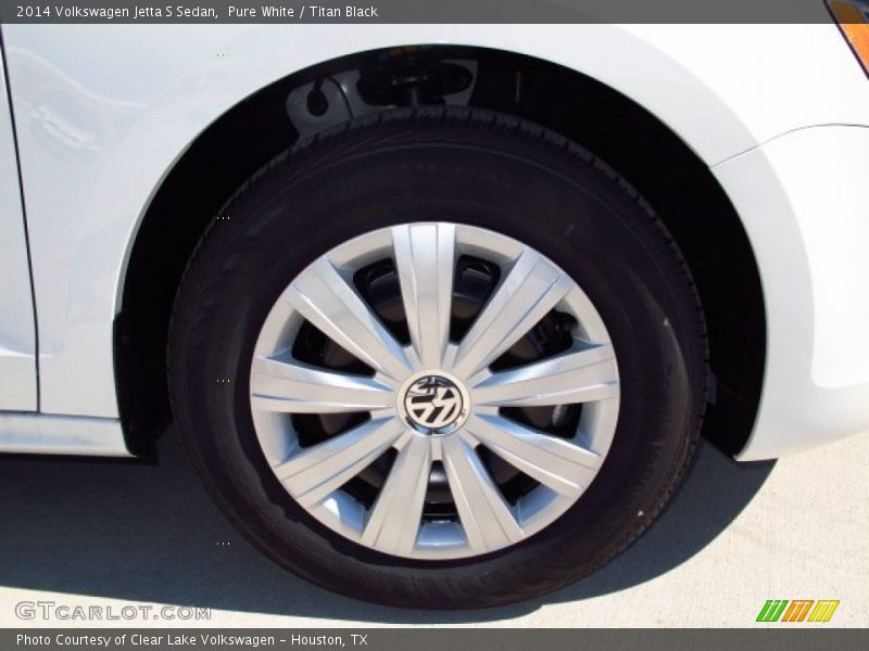 Pure White / Titan Black 2014 Volkswagen Jetta S Sedan