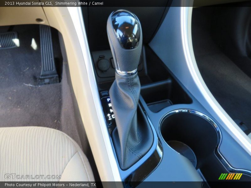 Shimmering White / Camel 2013 Hyundai Sonata GLS