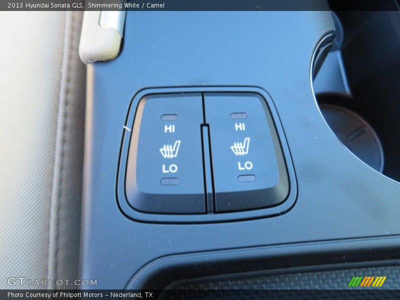 Shimmering White / Camel 2013 Hyundai Sonata GLS