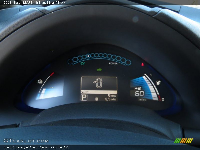 Brilliant Silver / Black 2013 Nissan LEAF S