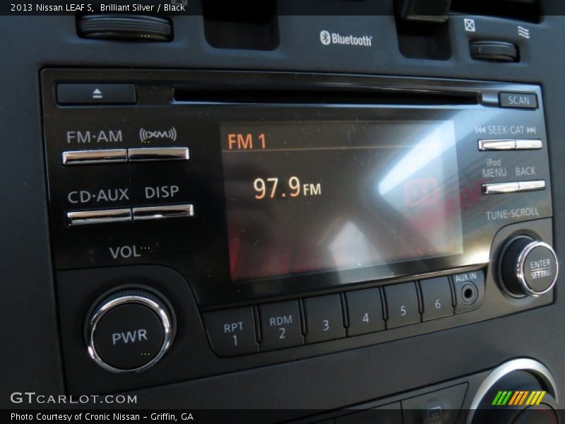Brilliant Silver / Black 2013 Nissan LEAF S