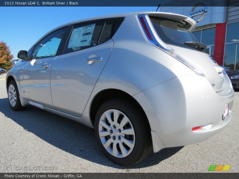 Brilliant Silver / Black 2013 Nissan LEAF S