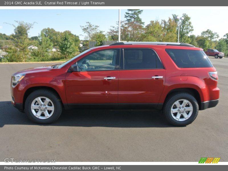 Crystal Red Tintcoat / Light Titanium 2014 GMC Acadia SLE