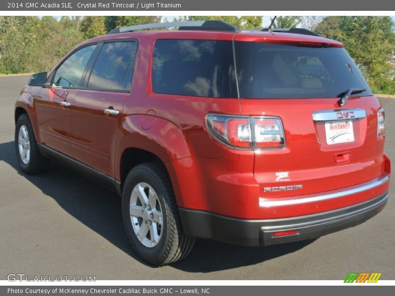 Crystal Red Tintcoat / Light Titanium 2014 GMC Acadia SLE