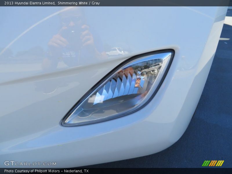 Shimmering White / Gray 2013 Hyundai Elantra Limited
