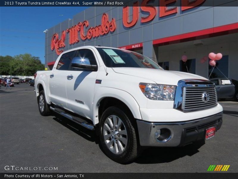 Super White / Red Rock 2013 Toyota Tundra Limited CrewMax 4x4