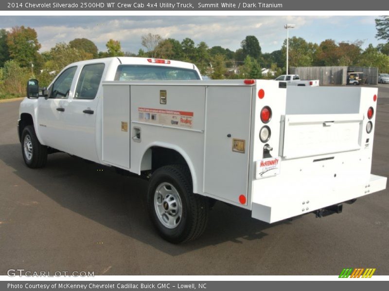 Summit White / Dark Titanium 2014 Chevrolet Silverado 2500HD WT Crew Cab 4x4 Utility Truck