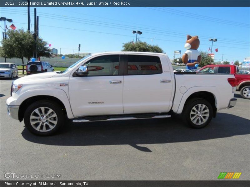Super White / Red Rock 2013 Toyota Tundra Limited CrewMax 4x4